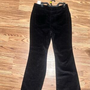 NWT Black No Boundaries High Rise Corduroy Pull On Flare Pants. Y2K